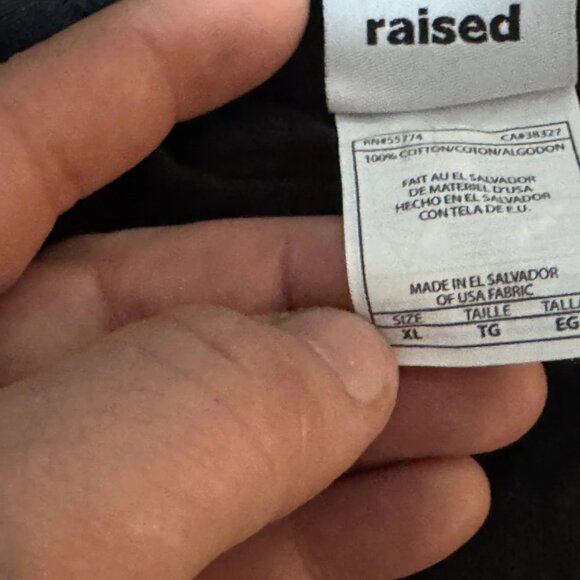 Size XL Born and Raised Black Soft Western Addition Graphic Crew Neck T-Shirt - Picture 5 of 6